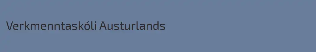 Verkmenntaskóli Austurlands